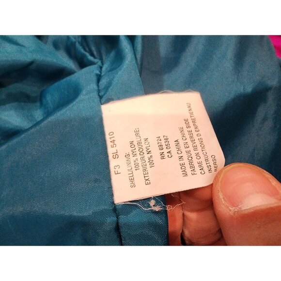 Vtg Columbia Whirlibird Down Jacket Womens Sz L Puffer Bomber 3 In 1 colorblock - Picture 12 of 16